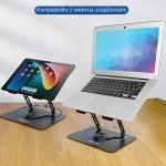 Stand universal laptop AWEI X46, Compatibil cu dispozitive de maxim 16 inch, Negru 4 - lerato.ro
