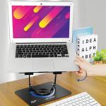 Stand universal laptop AWEI X46, Compatibil cu dispozitive de maxim 16 inch, Negru 5 - lerato.ro