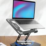 Stand universal laptop AWEI X46, Compatibil cu dispozitive de maxim 16 inch, Negru 11 - lerato.ro