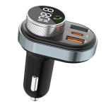 Incarcator auto AWEI C-843 cu transmitator FM si Bluetooth 5.0, 1x USB, 1x USB-C, 30W, 3A, Slot MicroSD, Negru 2 - lerato.ro