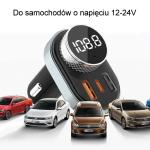 Incarcator auto AWEI C-843 cu transmitator FM si Bluetooth 5.0, 1x USB, 1x USB-C, 30W, 3A, Slot MicroSD, Negru 4 - lerato.ro