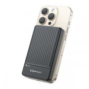 Baterie externa 10000 mAh Awei P33K, 20W, 3A, Incarcare Wireless 15W, 1xUSB-C, 1xUSB-A, Negru