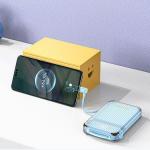 Baterie externa AWEI P89K, 10000 mAh, 38.5W, 3A, Incarcare Wireless 15W, 1x USB-C, 1x USB-A, Negru 6 - lerato.ro