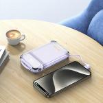 Baterie externa AWEI P89K, 10000 mAh, 38.5W, 3A, Incarcare Wireless 15W, 1x USB-C, 1x USB-A, Negru 7 - lerato.ro