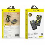 Baterie externa 10000 mAh Awei PA-10 cu MagSafe, 15W, 3A, Incarcare Wireless, Port USB-C, Negru 3 - lerato.ro