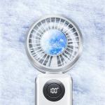 Ventilator portabil Awei F39, 9600 rpm, 3600 mAh, Autonomie 10h, 5 viteze, USB-C, Alb 3 - lerato.ro