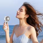 Ventilator portabil Awei F39, 9600 rpm, 3600 mAh, Autonomie 10h, 5 viteze, USB-C, Alb 8 - lerato.ro