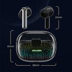 Casti wireless AWEI T52 Pro 2, Bluetooth 5.3, Autonomie 8h, 300mAh, Negru 8 - lerato.ro