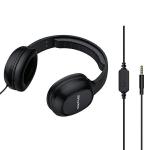 Casti audio cu microfon AWEI GM6, Over the ear, Control pe fir, Jack de 3.5 mm, Lungime cablu 1.2m, Negru 3 - lerato.ro