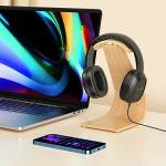 Casti audio cu microfon AWEI GM6, Over the ear, Control pe fir, Jack de 3.5 mm, Lungime cablu 1.2m, Negru 4 - lerato.ro