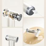 Ventilator portabil AWEI F40 3-in-1, 2A, 3300 mAh, 82000 rpm, 4 viteze, Bej 7 - lerato.ro