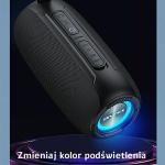 Boxa portabila AWEI Y370, Bluetooth 5.0, 3600 mAh, 20W, AUX, USB-A, USB-C, Negru 7 - lerato.ro