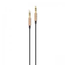 Cablu audio AWEI AUX-001, Jack 3.5mm tata la Jack 3.5mm tata, 1m, Negru