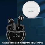 Casti wireless AWEI T17, Bluetooth 5.0, Autonomie 2.5h, 250mAh, Alb 6 - lerato.ro