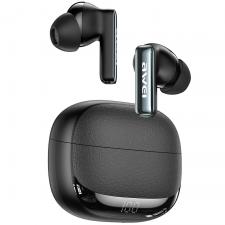 Casti telefoane, Casti wireless AWEI TA19, TWS, ANC, Bluetooth 6.0, Autonomie 7h, USB-C, Negru, lerato.ro