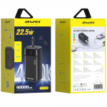 Baterie externa portabila Awei PA-105, 40000 mAh, 22.5W, 3A, 2x USB-C, 2x USB-A, Display LED, Negru 4 - lerato.ro