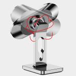 Suport auto universal AWEI X19, Dashboard Mount, Compatibil MagSafe, Rotire 360 grade, Silver 5 - lerato.ro