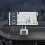 Suport auto universal AWEI X19, Dashboard Mount, Compatibil MagSafe, Rotire 360 grade, Silver 6 - lerato.ro