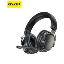 Casti telefoane, Casti wireless AWEI AT36, ANC, Bluetooth 5.4, 1000 mAh, Autonomie 48h, USB-C, Negru, lerato.ro