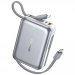 Baterie externa portabila Awei C03, 20000mAh, 35W, 1xUSB-C, 1xCablu USB-C, 1xCablu Lightning, Silver 2 - lerato.ro