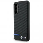 Carcasa BMW Leather Hot Stamp compatibila cu Samsung Galaxy A56, Negru 3 - lerato.ro