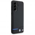 Carcasa BMW Leather Hot Stamp compatibila cu Samsung Galaxy A56, Negru 4 - lerato.ro