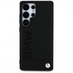 Carcasa BMW Leather Big Wordmark compatibila cu Samsung Galaxy S25 Ultra, Negru 4 - lerato.ro