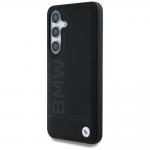 Carcasa BMW Leather Big Wordmark compatibila cu Samsung Galaxy S25, Negru 3 - lerato.ro