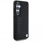 Carcasa BMW Leather Big Wordmark compatibila cu Samsung Galaxy S25, Negru 5 - lerato.ro