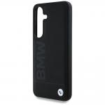Carcasa BMW Leather Big Wordmark compatibila cu Samsung Galaxy S25, Negru 7 - lerato.ro