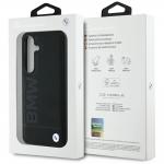Carcasa BMW Leather Big Wordmark compatibila cu Samsung Galaxy S25, Negru 9 - lerato.ro