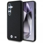 Carcasa BMW Leather Carbon cu MagSafe compatibila cu Samsung Galaxy S25 Plus, Negru 4 - lerato.ro