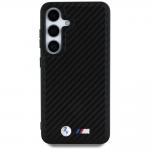 Carcasa BMW Leather Carbon cu MagSafe compatibila cu Samsung Galaxy S25 Plus, Negru 2 - lerato.ro
