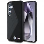 Carcasa BMW Leather Oversized Stripes cu MagSafe compatibila cu Samsung Galaxy S25, Negru 4 - lerato.ro