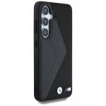 Carcasa BMW Leather Oversized Stripes cu MagSafe compatibila cu Samsung Galaxy S25, Negru 5 - lerato.ro