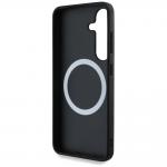 Carcasa BMW Leather Oversized Stripes cu MagSafe compatibila cu Samsung Galaxy S25, Negru 8 - lerato.ro