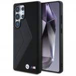 Carcasa BMW Leather Oversized Stripes cu MagSafe compatibila cu Samsung Galaxy S25 Ultra, Negru 4 - lerato.ro