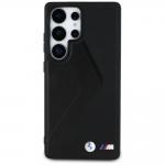 Carcasa BMW Leather Oversized Stripes cu MagSafe compatibila cu Samsung Galaxy S25 Ultra, Negru 2 - lerato.ro