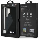 Carcasa BMW Leather Oversized Stripes cu MagSafe compatibila cu Samsung Galaxy S25 Ultra, Negru 9 - lerato.ro