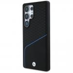 Carcasa BMW Textured and Smooth Leather cu MagSafe compatibila cu Samsung Galaxy S25 Ultra, Negru 3 - lerato.ro