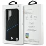 Carcasa BMW Textured and Smooth Leather cu MagSafe compatibila cu Samsung Galaxy S25 Ultra, Negru 9 - lerato.ro