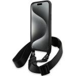 Carcasa BMW M Edition Carbon Stripe cu Strap compatibila cu iPhone 15/14/13, Negru 5 - lerato.ro