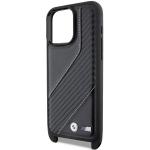 Carcasa BMW M Edition Carbon Stripe cu Strap compatibila cu iPhone 15 Pro Max, Negru 6 - lerato.ro