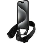 Carcasa BMW M Edition Carbon Tricolor Lines compatibila cu iPhone 15/14/13, Negru 5 - lerato.ro