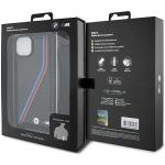 Carcasa BMW M Edition Carbon Tricolor Lines compatibila cu iPhone 15/14/13, Negru 8 - lerato.ro