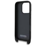 Carcasa BMW M Edition Carbon Tricolor Lines cu Strap compatibila cu iPhone 16 Pro, Negru 7 - lerato.ro