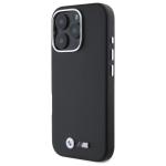 Carcasa BMW M Smooth Full Wrapped Metal cu MagSafe compatibila cu iPhone 16 Pro Max, Negru 3 - lerato.ro