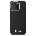 Carcasa BMW M Smooth Full Wrapped Metal cu MagSafe compatibila cu iPhone 16 Pro Max, Negru 2 - lerato.ro