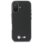 Carcasa BMW Carbon Wrapped Metal compatibila cu iPhone 16, Negru 2 - lerato.ro