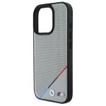Carcasa BMW M Perforated Tricolor Line cu MagSafe compatibila cu iPhone 16 Pro Max, Gri 7 - lerato.ro